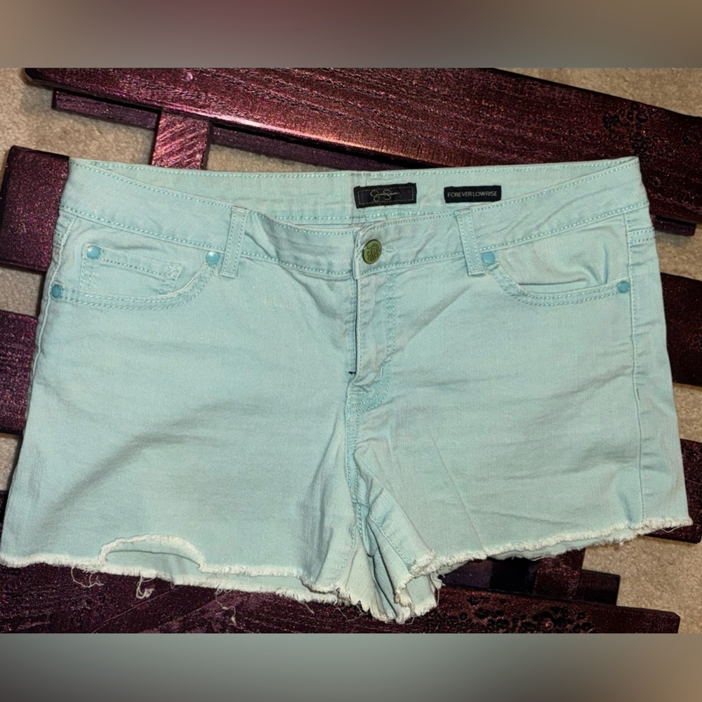 Jessica Simpson Mint Green Cut off Shorts